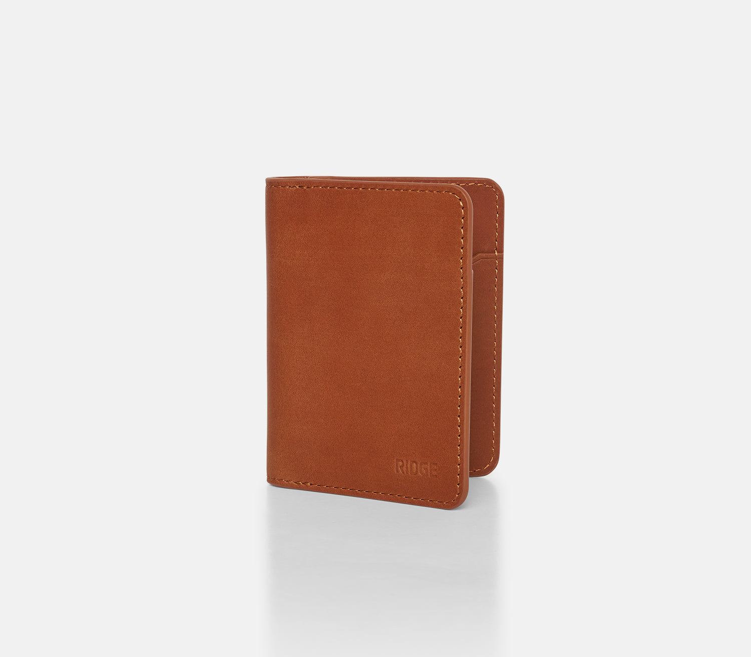 Tobacco Brown Ridge Bifold — 100% Leather Everyday Carry