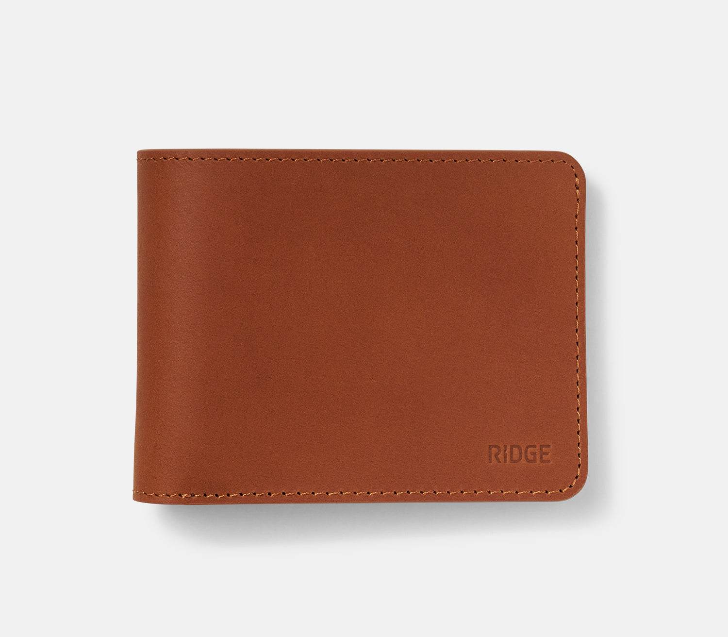 ridge tobacco brown leather wallet Tobacco Brown Ridge Billfold — 100% Leather Everyday Carry