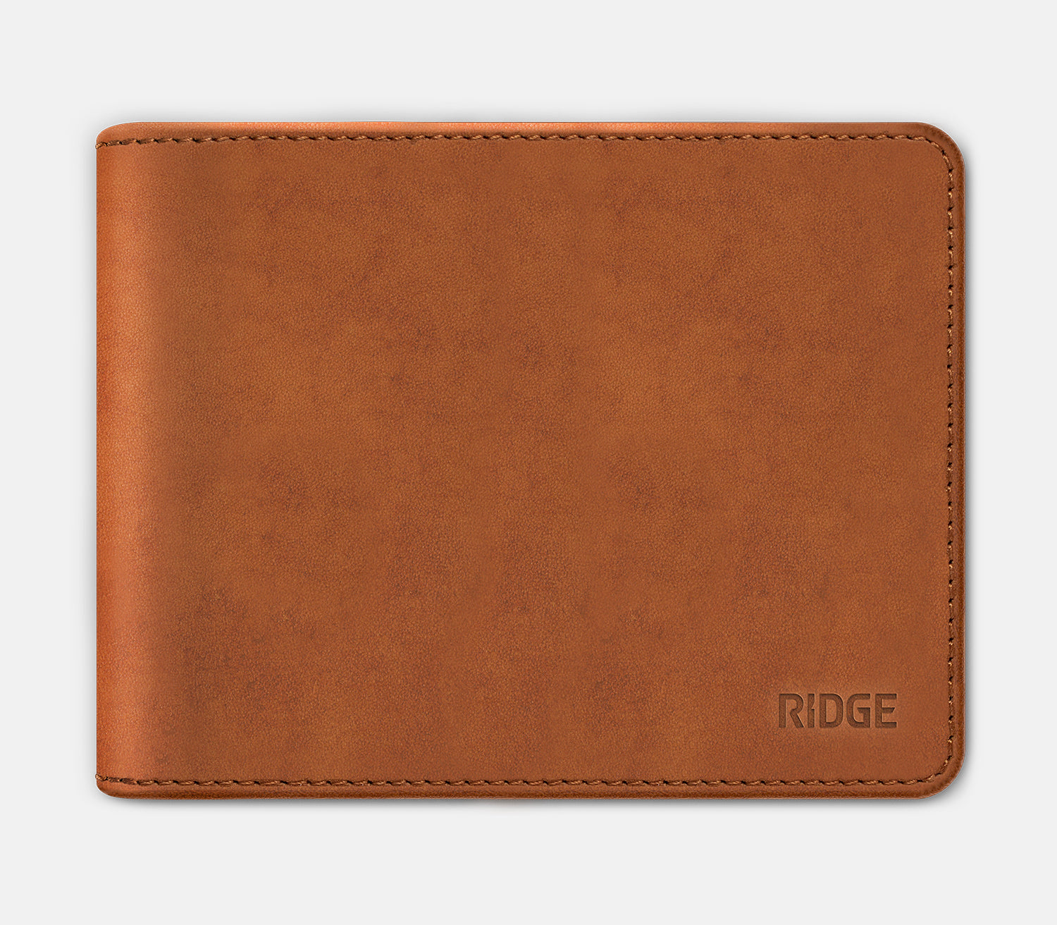 ridge tobacco brown leather wallet Tobacco Brown Ridge Billfold — 100% Leather Everyday Carry