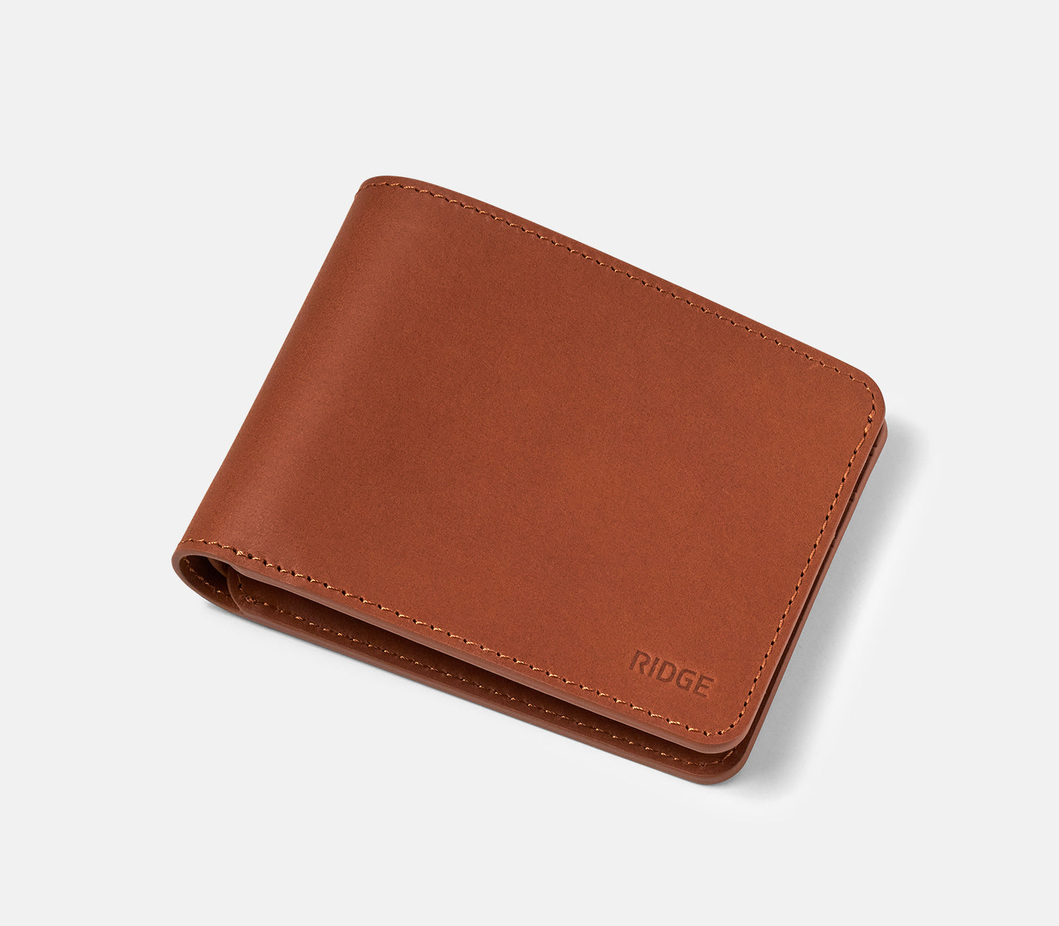 Tobacco Brown Ridge Billfold — 100% Leather Everyday Carry