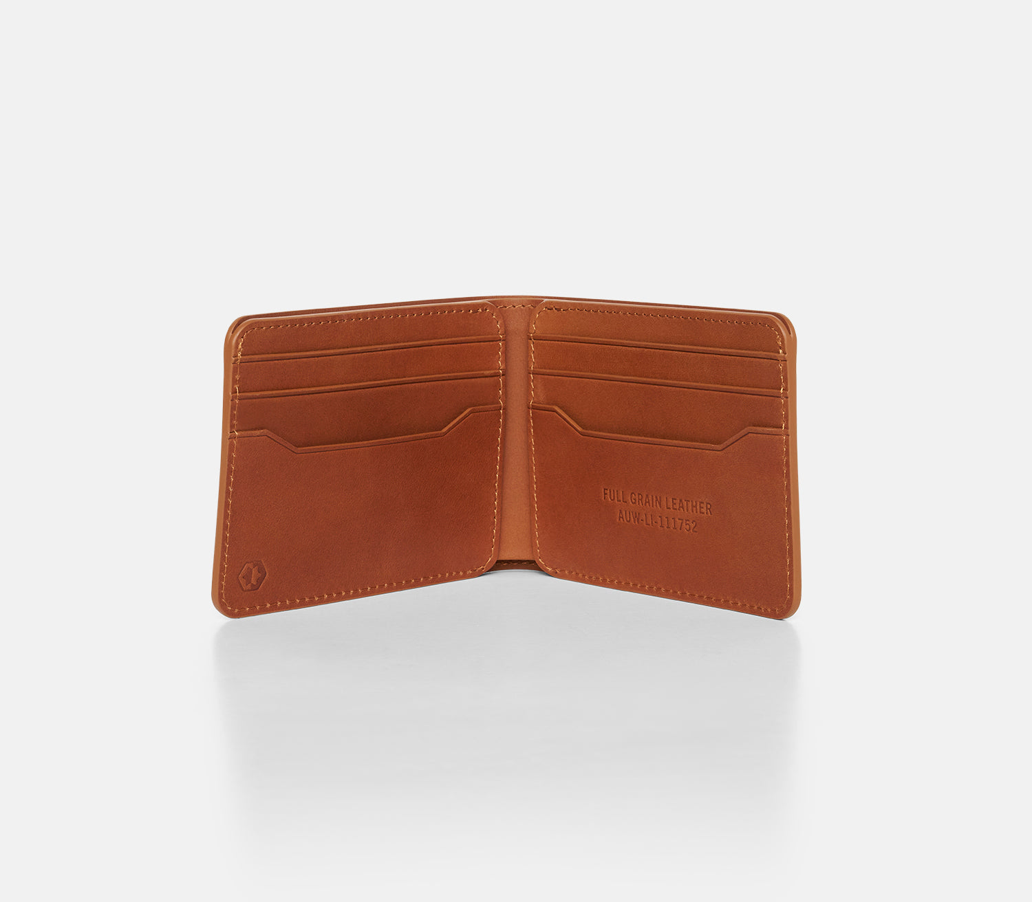ridge tobacco brown leather wallet Tobacco Brown Ridge Billfold — 100% Leather Everyday Carry
