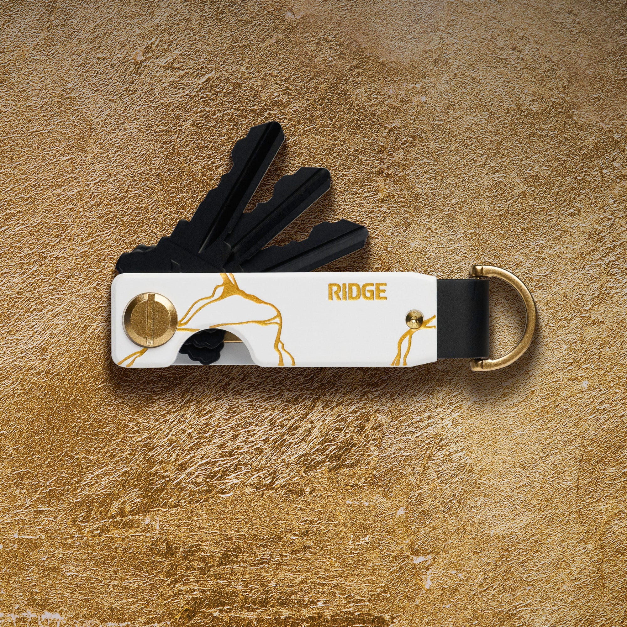 Aluminum Key Case – Kintsugi - White | BREAK THE MOLD - Ridge Global