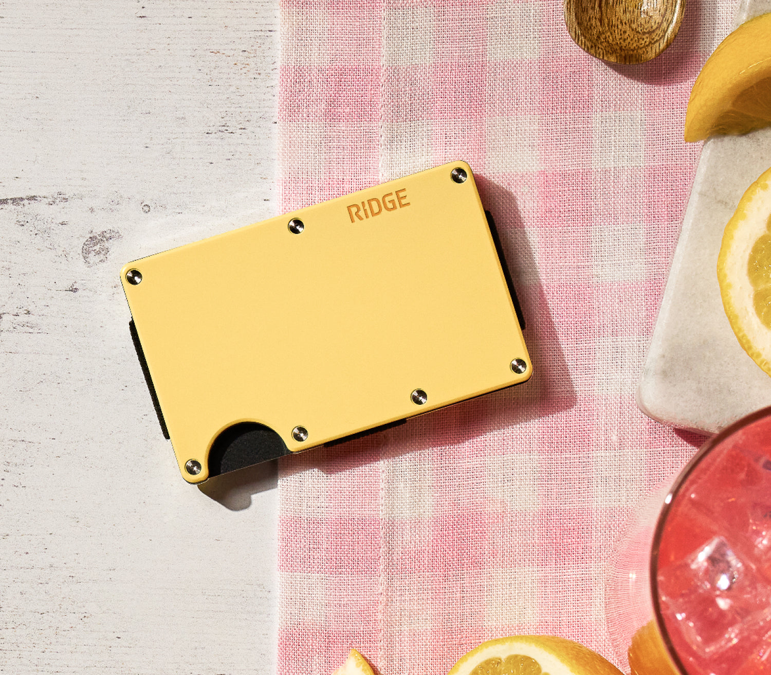Ridge Wallet – Pink Lemonade | Squeeze The Day - Ridge Global