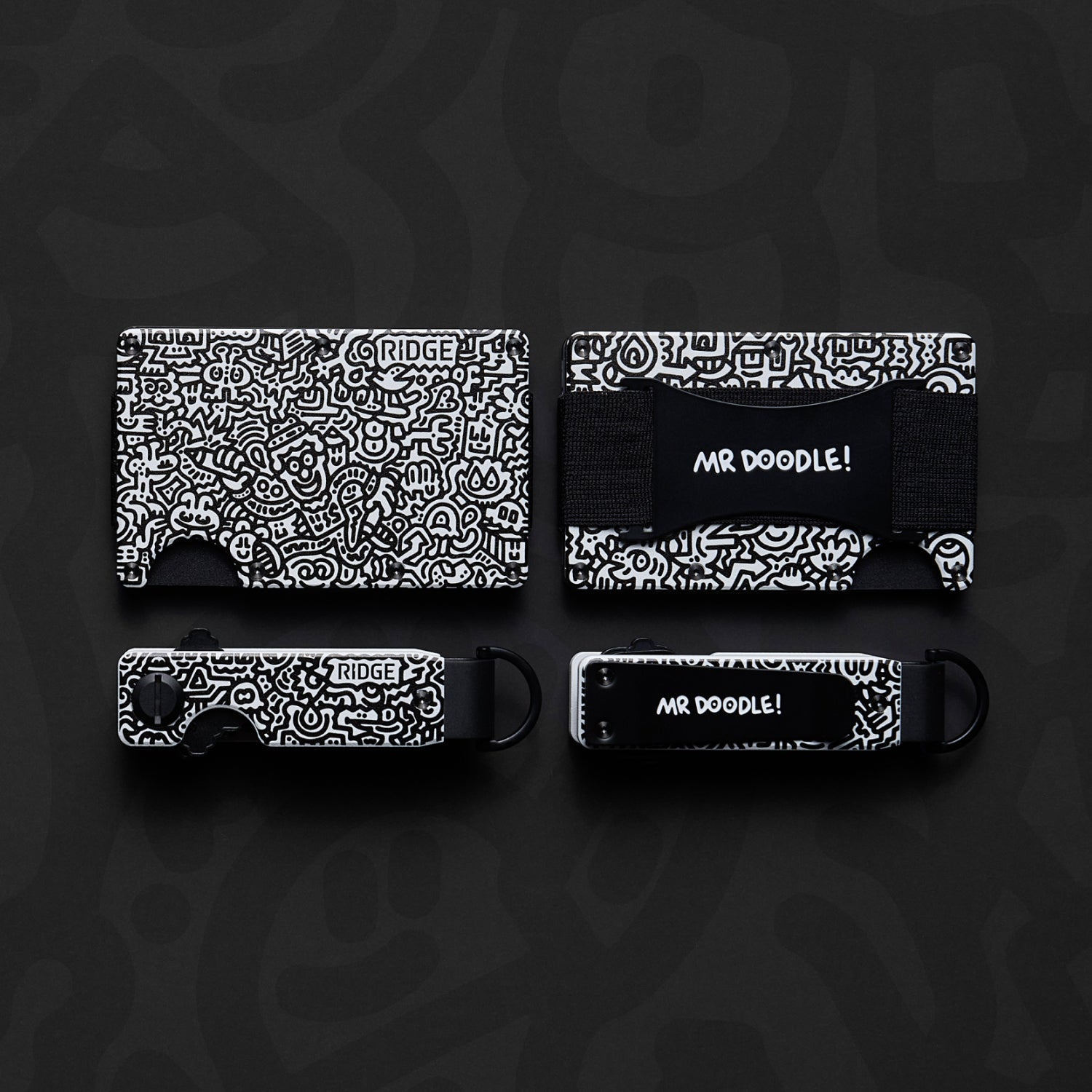 Wallet + KeyCase – Mr Doodle | THE ART OF EVERYDAY - Ridge Global