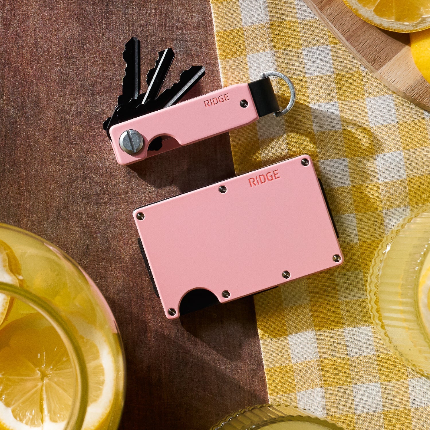 RIDGE | Wallet + KeyCase Kit - Pink Lemonade - Ridge Global