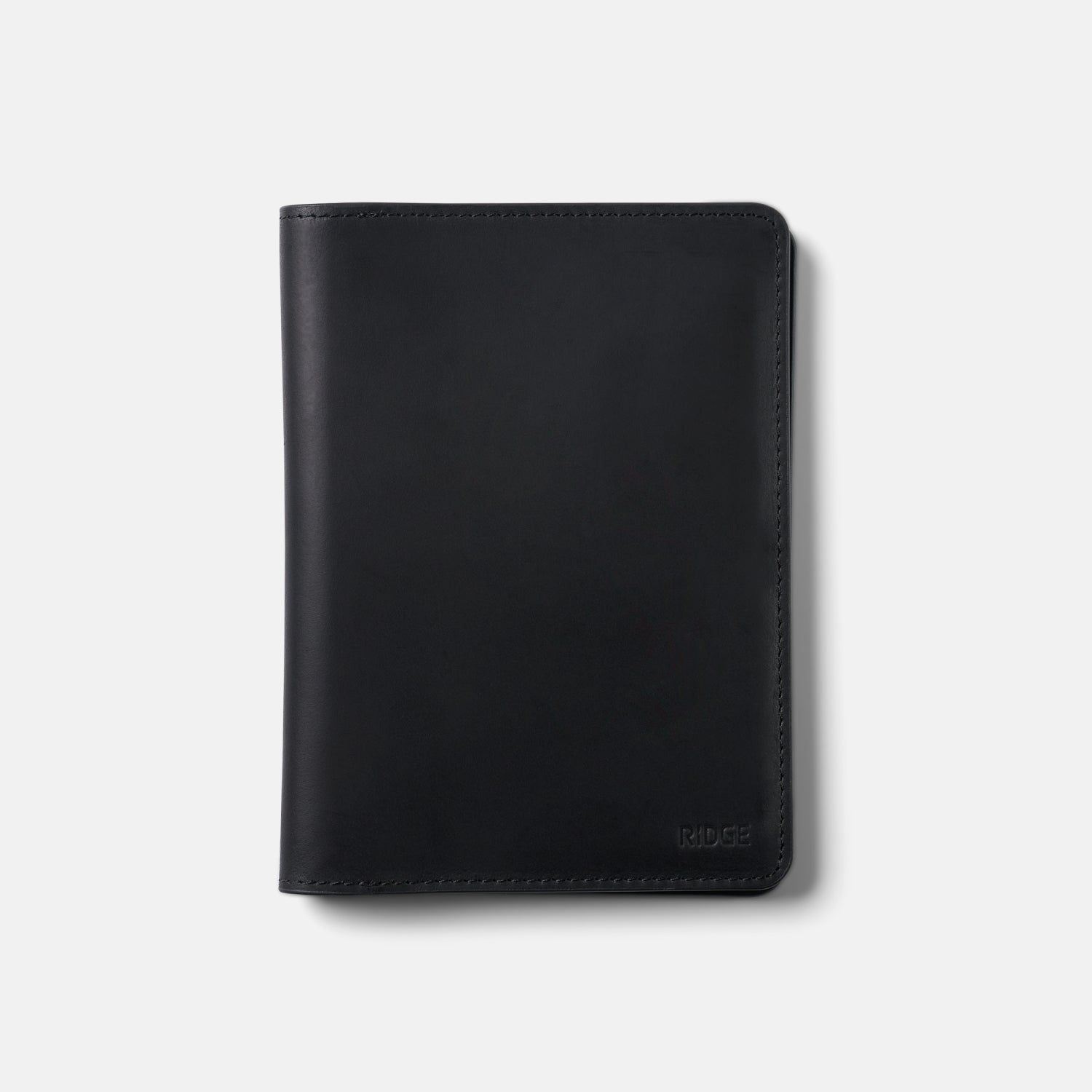 Passport Wallet - Midnight Black Leather | BEYOND THE CAROUSEL