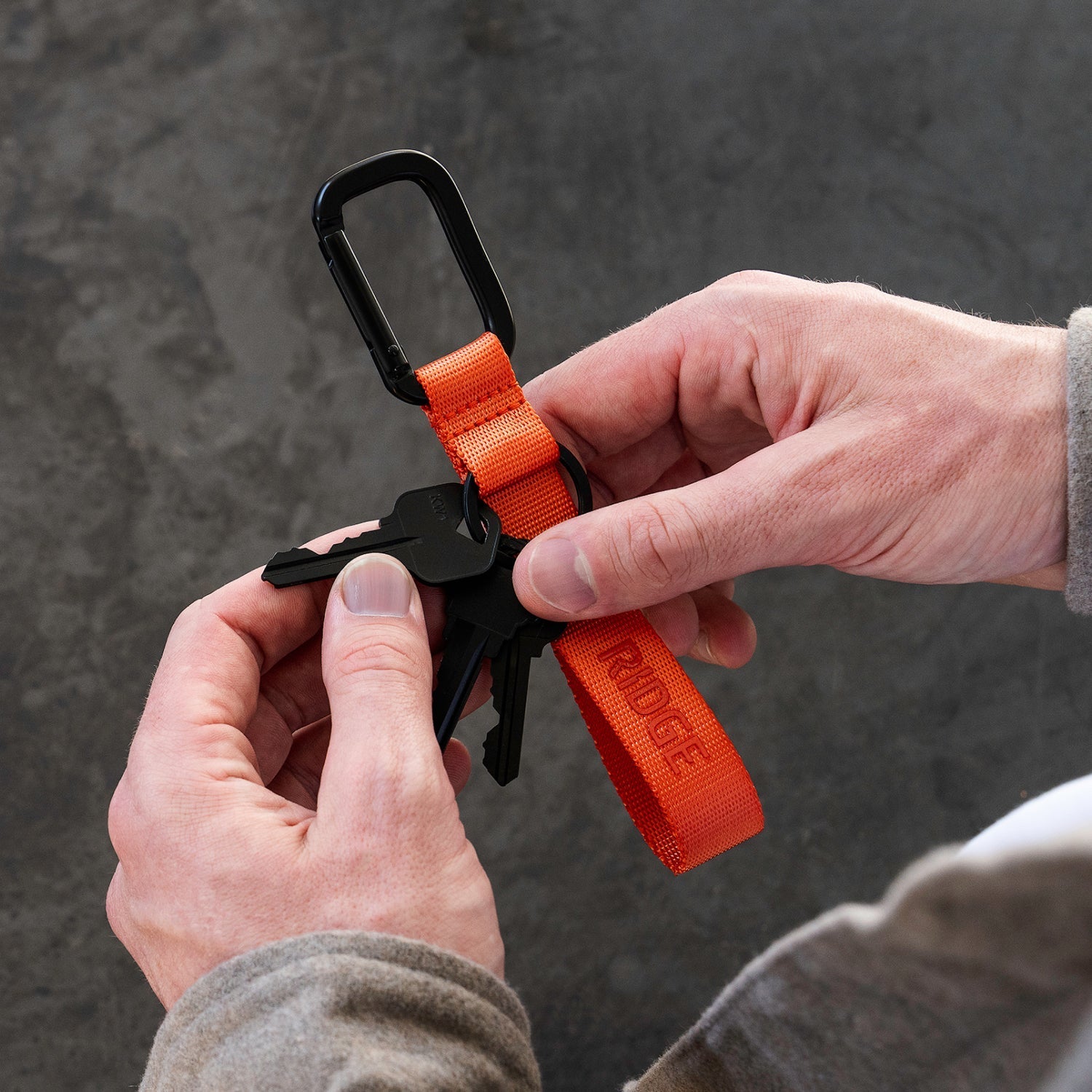 Everyday Keychain - Basecamp Orange | Grab-and-Go Convenience