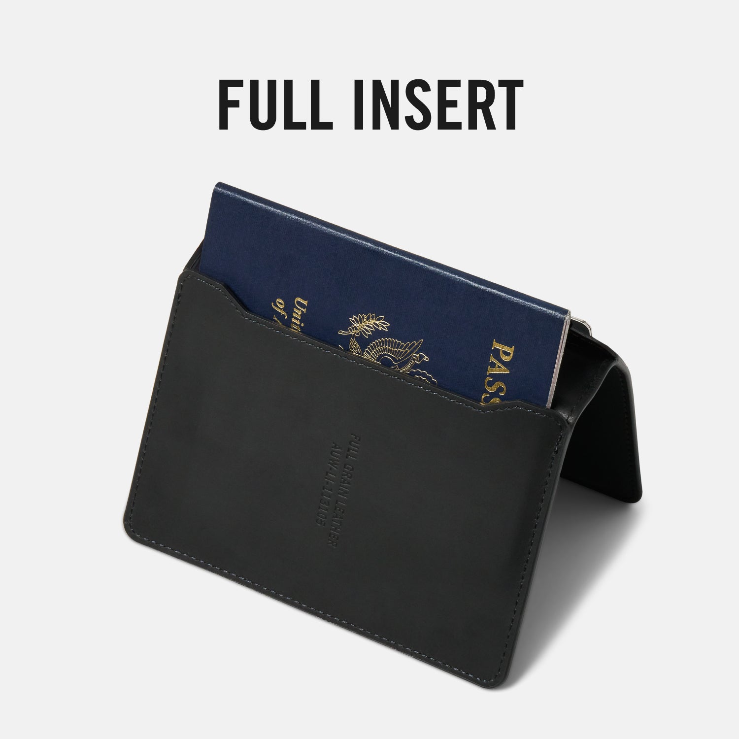 marbb Premium Passport54枚 Passport Wallet - Midnight Black Leather | BEYOND THE CAROUSEL