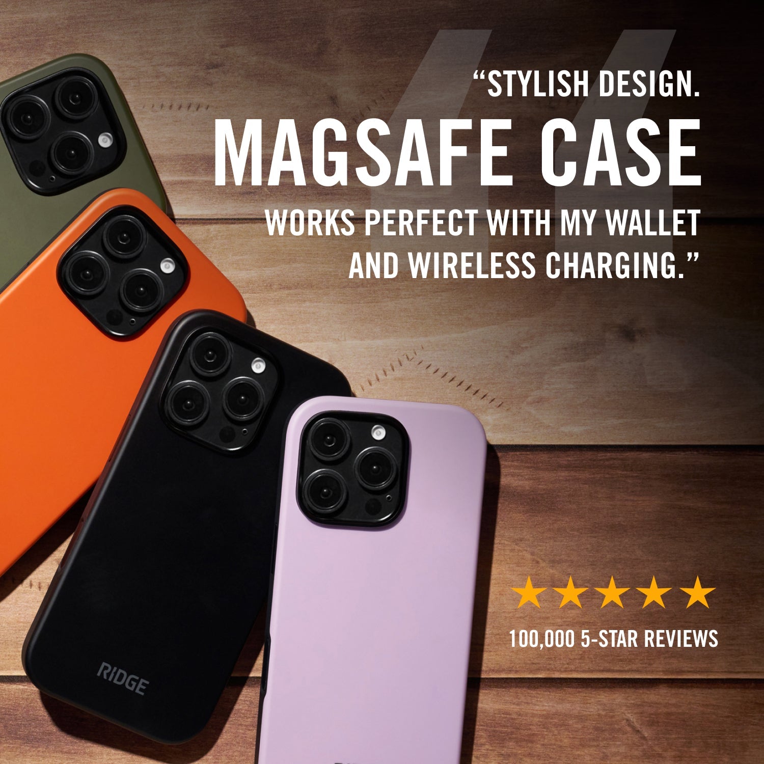 Ridge Phone Case - iPhone 16 - Midnight Black Leather Ridge Phone Case - iPhone 16 - Midnight Black Leather